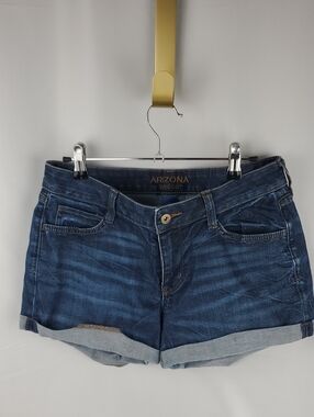Arizona Jean Company Blue Rolled-Cuff Denim Shorts